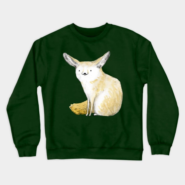 Fennec Fox Crewneck Sweatshirt by Sophie Corrigan